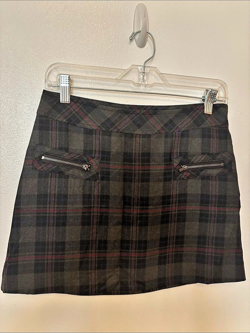 Gap Plaid Mini Skirt Size 2